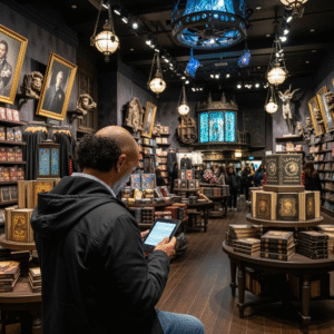 Créditos no kindle pro Nano ficar lendo enquanto a Pitty está na loja do Harry Potter