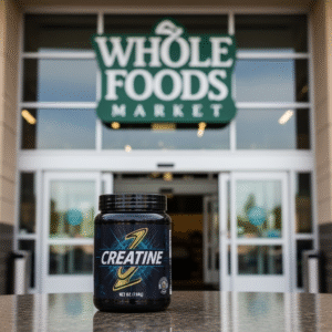 Creatina para estarem preparados para carregar as sacolas do Whole Foods